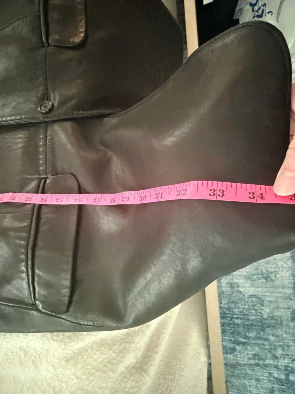 Ralph Ralph Lauren RRL Vintage Black 100% Lamb Leather Blazer Jacket